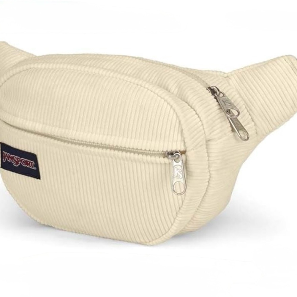 Jansport Fifth Avenue FX Bum Bag Cream Corduroy Waist Pack